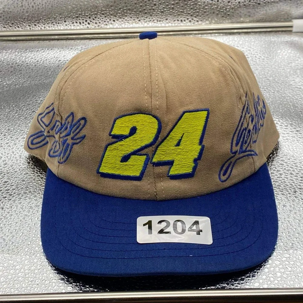 Vintage Jeff Gordon Nascar 24 Winston Motorsport Traditions Hat‎ Mens OS Tan Cap